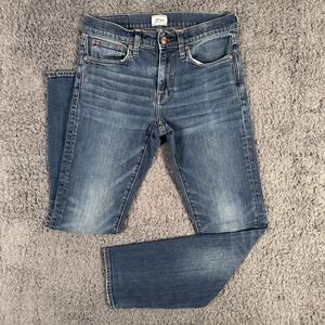 J.Crew Jeans Mens 29x32 Blue‎ 484 Slim Japanese Kurabo Stretch Mid Rise Denim